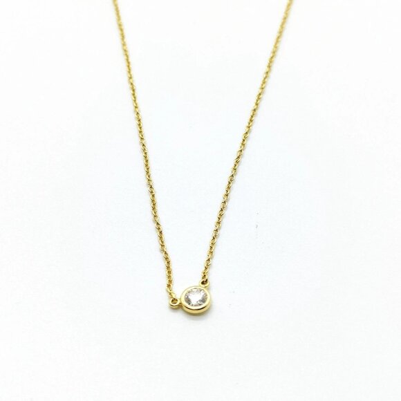 Tiffany and Co. Necklace By the yard Peretti Natural Diamond Gold 599-060425